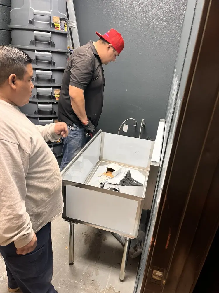 Commercial plumbing and sink installation in Fruitvale